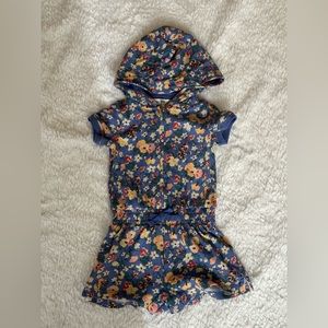 NWOT Ralph Lauren Floral Print Terry Cloth Romper size 9M